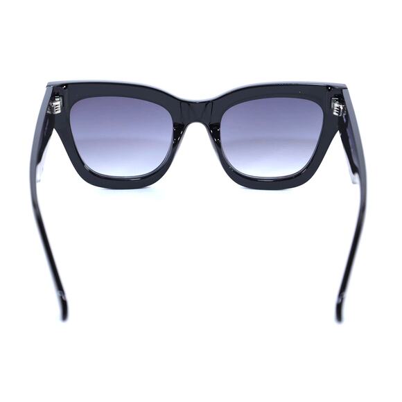 Quay Australia BY THE WAY Oversized Womens Sunglasses–Black / Smoke Gradient–NWT main image 8